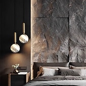 levne Ostrovní světla-led přívěsek světlo planeta design noční světlo moderní design zlaté koule 15 cm kov galvanicky 110-120v 220-240v