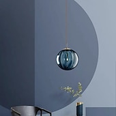 cheap Island Lights-LED Pendant Light Bedside Light Glass Globe Design Modern 15 cm Lantern Desgin Metal Electroplated Modern Artistic 110-120V 220-240V