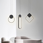 economico Luci Isola cucina-luce a sospensione a led luce isola moderna lampada da comodino rotondo quadrato rettangolo stile metallo geometrico minimalista finiture verniciate contemporaneo 110-120v 220-240v