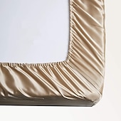 cheap Sheets &amp; Pillowcase-4 Pieces Satin Sheet Sets Hotel Luxury Silky Bed Sheets Soft Premium Satin Sheets Wrinkle &amp; Fade Resistant Bedding Set Sheet Set, Include 1 Deep Pocket Fitted Sheet(12inch),1 Flat Sheet, 2 Pillowcases