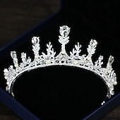 preiswerte Haarreifen &amp; Tiaras-kinderkleidung Mädchen Haarzubehör Goldene Wassertropfenkrone Silberne Wassertropfenkrone