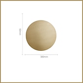 ieftine Aplici de Interior-lightinthebox lumina de perete cu led living dormitor lumina de perete rotunda din cupru ip20 stil nordic alb cald/alb natural/alb rece 14/24/32 w