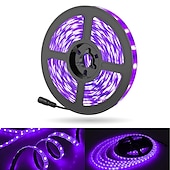 זול פנסי פס עמיד למים-אור led רצועת 2x5m 32.8ft led ערכת רצועת אור שחור אור 600 יחידות חרוזי מנורת uv 12 v גופי blacklight גמישים 10 m סרט led עמיד למים למסיבת ריקוד פלורסנט פנימי תאורה שלב גוף
