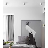 abordables accesorios de luces puntuales-foco led luz de techo 5 cm formas geométricas luces empotradas aluminio estilo artístico elegantes acabados pintados led moderno