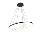 cheap Circle Design-3-Light 80/60/40/20 cm LED Pendant Light Metal Acrylic Ring Circle Design Dimmable Painted Finishes Modern 90W/113W 3-Rings 4-Rings ONLY DIMMABLE WITH REMOTE CONTROL
