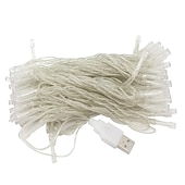 voordelige USB-lichtslingers-elegante bruiloft receptie feest led lichtsnoer usb aangedreven warm wit multi kleur kerst bruiloft decoratie 3m 6m 10m