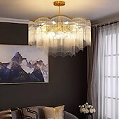 billige Lysekroner-ledet anheng lys moderne krystall lysekrone 80 cm lantern desgin innfelt lys rustfritt stål galvanisert 110-120v 220-240v