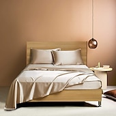 cheap Sheets &amp; Pillowcase-4 Pieces Satin Sheet Sets Hotel Luxury Silky Bed Sheets Soft Premium Satin Sheets Wrinkle &amp; Fade Resistant Bedding Set Sheet Set, Include 1 Deep Pocket Fitted Sheet(12inch),1 Flat Sheet, 2 Pillowcases