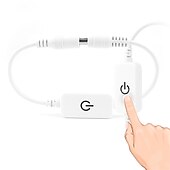 cheap Neon LED Lights-LED Neon Flex Strip Lights 6mm Narrow Neon Light 12V LED Strip Waterproof 5M Cutable DIY Led Neon Light Strip for Indoor Outdoor Home Decoration and DC12V Adapter and Touch Dimmer Switch Kit