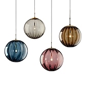 cheap Island Lights-LED Pendant Light Bedside Light Glass Globe Design Modern 15 cm Lantern Desgin Metal Electroplated Modern Artistic 110-120V 220-240V