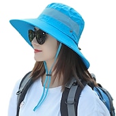 cheap Outdoor Headwear-Hat Sun Hat Bucket Hat Packable UV Protection Breathable for Cotton Summer Spring