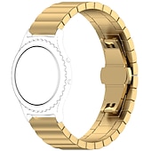 economico Cinturini per orologi Samsung-Cinturino per orologio  per Samsung Watch 3 45mm, Galaxy Wacth 46mm, Gear S3 Classic / Frontier, Gear 2 Neo Live Acciaio inossidabile Sostituzione Cinghia 22mm Lavoro Chiusura classica Polsino