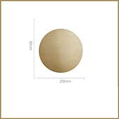 ieftine Aplici de Interior-lightinthebox lumina de perete cu led living dormitor lumina de perete rotunda din cupru ip20 stil nordic alb cald/alb natural/alb rece 14/24/32 w