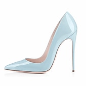 cheap Semi-Formal-Women&#039;s Red Patent Leather High Heel Shoes - Pointed-Toe Stiletto Pumps for Prom, Parties, Weddings, and Formal Events