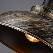 tanie Projekt bębna i stożka-29 cm Pojedynczy projekt Lampy widzące Metal Malowane wykończenia Zabytkowe Styl skandynawski 110-240 V