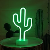 preiswerte Neon-LED-Beleuchtung-Flamingo Kokosnussbaum Engel Dekorations Beleuchtung 3D Nachtlicht Kinderzimmer Nachtlicht Nächtliche Beleuchtung lieblich Geburtstag Mit USB-Anschluss ON / OFF Ramadan Festival Neujahr AAA-Batterien