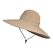 billiga Huvudbonader för utomhusbruk-bred rand solhatt hink hatt upf50 + vattentät packbar snabb torr vår sommar polyester hatt för fiske camping&amp;amp; vandring