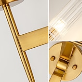 cheap Indoor Wall Lights-Lightinthebox LED Wall Light Matte Modern Nordic Gold Glass Wall Sconces Bedroom Dining Room Iron Wall Light 110-120V 220-240V