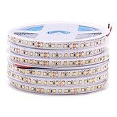 Недорогие Штекерные полосы света-светодиодная лента 2835 1200leds высокая яркость теплый белый натуральный белый гибкий светодиодный трос ленточная световая лампа 5 м постоянного тока 12 в
