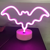 preiswerte Neon-LED-Beleuchtung-Flamingo Kokosnussbaum Engel Dekorations Beleuchtung 3D Nachtlicht Kinderzimmer Nachtlicht Nächtliche Beleuchtung lieblich Geburtstag Mit USB-Anschluss ON / OFF Ramadan Festival Neujahr AAA-Batterien