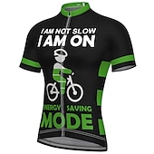 voordelige Heren shirts-21Grams Voor heren Wielrenshirt Korte mouw Fietsen Kleding Bovenlichaam met 3 achterzakken Bergracen Wegwielrennen Ademend Zacht Sneldrogend Achterzak Zwart Wit Geel Regenboog Polyester Sport Kleding