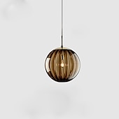 cheap Island Lights-LED Pendant Light Bedside Light Glass Globe Design Modern 15 cm Lantern Desgin Metal Electroplated Modern Artistic 110-120V 220-240V