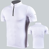 cheap Men&#039;s Tracksuit &amp; Hoodie-Men&#039;s Compression Shirt Running Shirt Half Zip Short Sleeve Tee Tshirt Athletic Summer Spandex Breathable Quick Dry Moisture Wicking Soft Gym Workout Running Active Training Sportswear Activewear