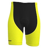 billiga Shorts, tights och byxor för män-Herr Cykelvägshorts Cykelshorts Vadderade cykelbyxor Cykel Shorts Byxor Bergscykling Vägcykling sporter Lappverk Självlysande 3D Tablett Cykel Andningsfunktion Snabb tork Gul Röd Polyester Elastan