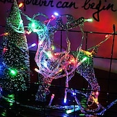 cheap Battery String Lights-Elegant Wedding Reception Party LED String Lights LED Fairy Lights Christmas Wedding Bedroom Decoration Warm White Multi Color 1.5m 3m 10m AA Batteries Powered