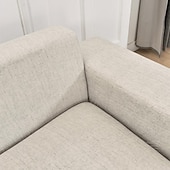cheap Sofa Cover-Light Grey Sofa Cover Dustproof Slipcovers Stretch L Shape Super Soft Fabric Couch Cover Sofa Furniture Protector with One Free Boster Case