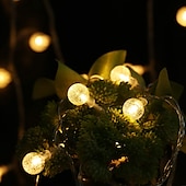 economico Plug in elettrico-globo luci della stringa 10m 100 led mini palla fata luce all&#039;aperto decorazione di cerimonia nuziale luci impermeabile per interni esterni camera da letto festa giardino albero di natale decor plug