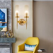 cheap Indoor Wall Lights-Lightinthebox LED Wall Light Matte Modern Nordic Gold Glass Wall Sconces Bedroom Dining Room Iron Wall Light 110-120V 220-240V