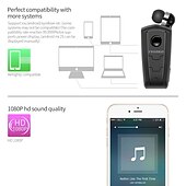 cheap Telephone &amp; Business Headsets-Fineblue F910 Collar Clip Bluetooth Headset Bluetooth5.0 Ergonomic Design Stereo Long Battery Life for Apple Samsung Huawei Xiaomi MI  Mobile Phone Christmas Gift