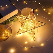 cheap Battery String Lights-30 PCS 12PCS 6PCS Fairy Lights Battery Operated (Included) 600LED 240LED 120LED Mini String Lights Waterproof Copper Wire Firefly Starry Lights for Halloween Party Christmas Festivals Decorations