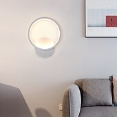 זול אורות קיר פנימיים-lightinthebox סיליקון led מנורת קיר עגולה מרובעת 8w 2-in-1 מנורת קיר ביתית עם מתג eu/us תקע מתאים לחדר שינה ומסעדה
