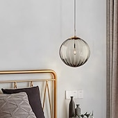 cheap Island Lights-LED Pendant Light Bedside Light Glass Globe Design Modern 15 cm Lantern Desgin Metal Electroplated Modern Artistic 110-120V 220-240V