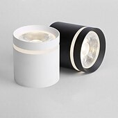abordables accesorios de luces puntuales-foco led luz de techo 5 cm formas geométricas luces empotradas aluminio estilo artístico elegantes acabados pintados led moderno