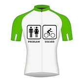 abordables Maillots pour hommes-Homme Maillot de cyclisme Graphique À Motifs Lettres &amp; Chiffres Manche Courte Cyclisme Maillot Top avec 3 poches arrière VTT Vélo tout terrain Cyclisme sur route Séchage Rapide Bandes réfléchissantes