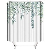 ieftine Perdele de Duș-Cortină de duș cu cârlige 180cm*180cm(70&quot;*70&quot;) Potrivită pentru separarea zonelor umede și uscate în baie impermeabilă rezistentă la ulei peisaj floral botanic