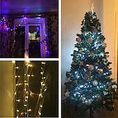 cheap Battery String Lights-Elegant Wedding Reception Party LED String Lights LED Fairy Lights Christmas Wedding Bedroom Decoration Warm White Multi Color 1.5m 3m 10m AA Batteries Powered