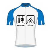 abordables Maillots pour hommes-Homme Maillot de cyclisme Graphique À Motifs Lettres &amp; Chiffres Manche Courte Cyclisme Maillot Top avec 3 poches arrière VTT Vélo tout terrain Cyclisme sur route Séchage Rapide Bandes réfléchissantes