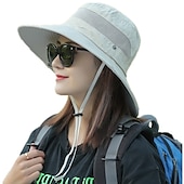 cheap Outdoor Headwear-Hat Sun Hat Bucket Hat Packable UV Protection Breathable for Cotton Summer Spring