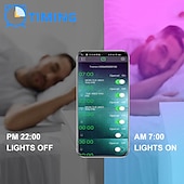 billiga WiFi och musikkontroll-led smart strip lampor 20m rgb musik sync 12v vattentät led strip 2835 smd färgskiftande led ljus med bluetooth controller adapter för sovrum hem tv bakgrundsbelysning DIY decor