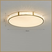 economico Supporti da incasso e semi incasso-plafoniera led 30/40/50 cm forme geometriche luci da incasso rame metallo geometrico ottone led moderno semplice stile nordico 220-240v