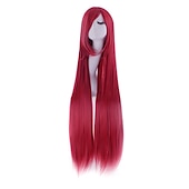 cheap Party Wigs-40 100cm Anime Costume Long Straight Cosplay Wig Party Wig Carnival Cosplay Party Wigs
