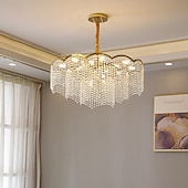 זול נברשות-נברשת קריסטל אור תליון led 60 ס&quot;מ פנס desgin נירוסטה מודרנית 110-120 v 220-240 v