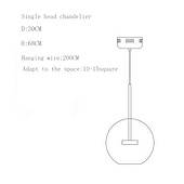 economico Luci a sospensione-lampada a sospensione 30 cm design unico alluminio led stile nordico 110-240 v