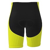 billiga Shorts, tights och byxor för män-Herr Cykelvägshorts Cykelshorts Vadderade cykelbyxor Cykel Shorts Byxor Bergscykling Vägcykling sporter Lappverk Självlysande 3D Tablett Cykel Andningsfunktion Snabb tork Gul Röd Polyester Elastan