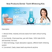 economico Cura Personale &amp; Salute-5pcs kit di sbiancamento dei denti nano tubo pulizia dei denti sbiancante macchie di denti rimuovi strisce di macchie pulizia profonda orale
