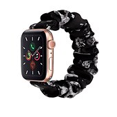 お買い得  Apple Watch Bands-時計バンド のために Apple Watch 38mm 40mm 41mm 42mm 44mm 45mm 49mm iwatch Series Ultra 8 7 6 SE 5 4 3 2 1 生地 置換 ストラップ 女性 弾性ある 伸縮性 シュシュバンド リストバンド